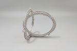 Posh Silver Bridal Bangles American Diamond Square Cut - Famaza. Couture