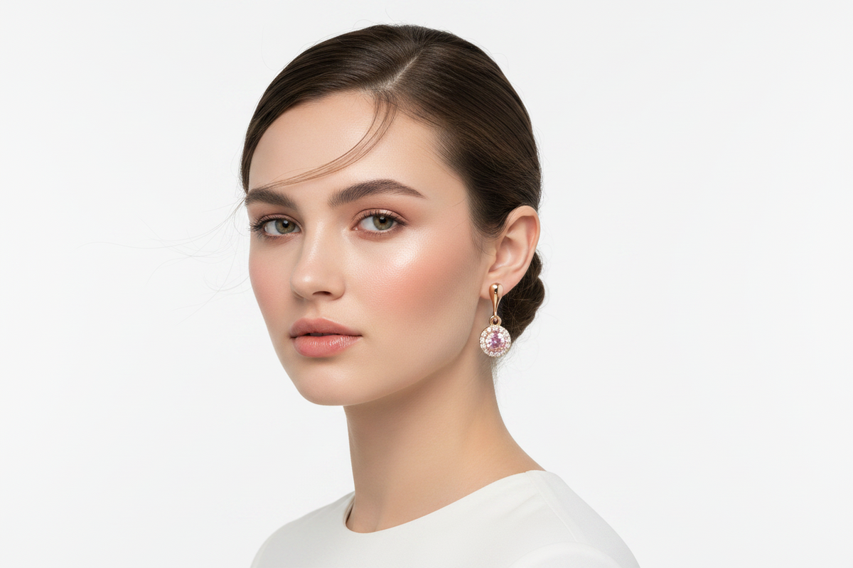 Rose Gold Plated Earrings for Women | Lightweight Hypoallergenic Wedding & Party Jewellery UK