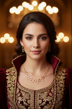 The Urooj Empress Rose-Gold American Diamond Jewellery Set