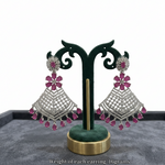 The Luminary Halo American Diamond Statement Earrings