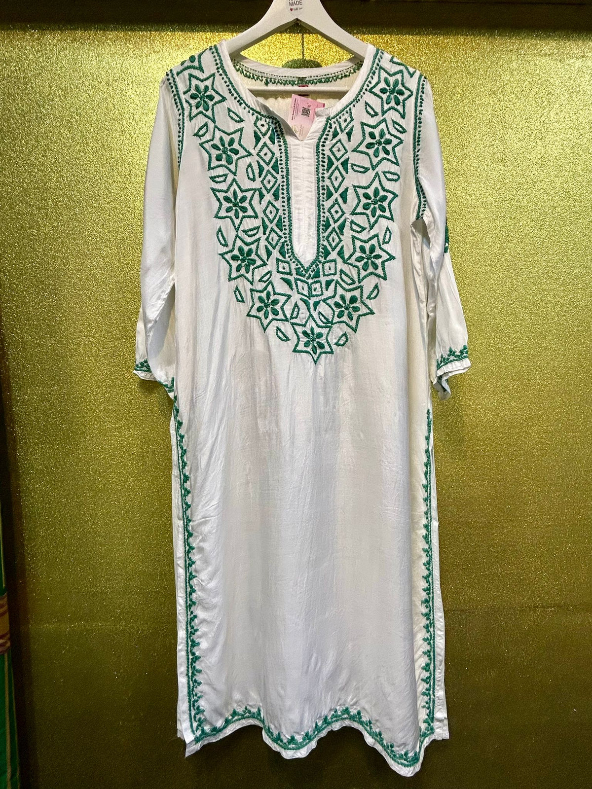 Chikankari Kurti | Modal Silk | Indian Tunic Top