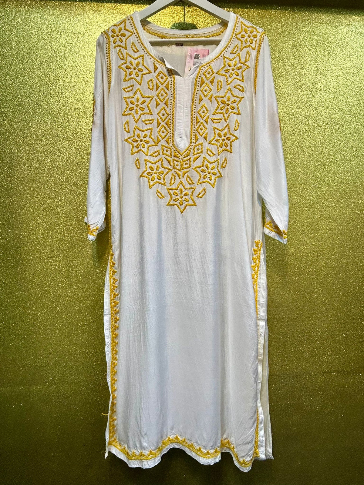 Chikankari Kurti | Modal Silk | Indian Tunic Top