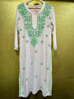 Chikankari Kurti/Shirt/Top - Colored Ghass Patti work