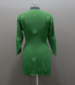 Chikankari Short Kurti/Shirt/Top - Viscose - Ghass Patti work