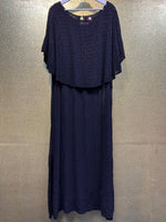 Chikankari capelet Dress in Viscose