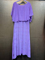 Chikankari capelet Dress in Viscose