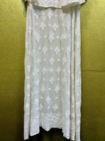 Chikankari capelet Dress in Viscose
