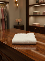 White embroidered trousers by famaza couture