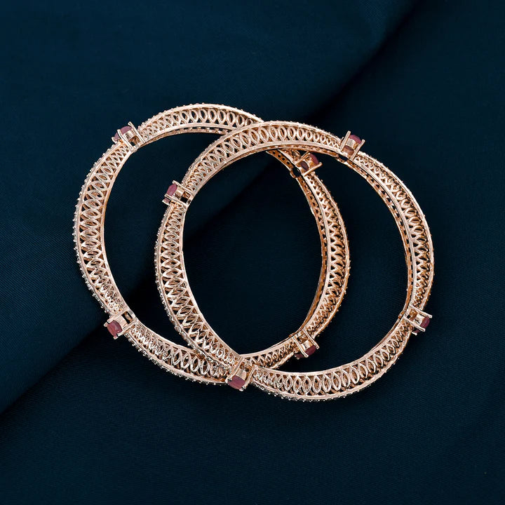 AD Bangles – Square-Cut Cluster Luxury Bracelet
