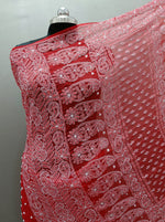 Full Jaal Chikankari Georgette Saree with Palla Keel Jaal Work – Elegant Ethnic Wear