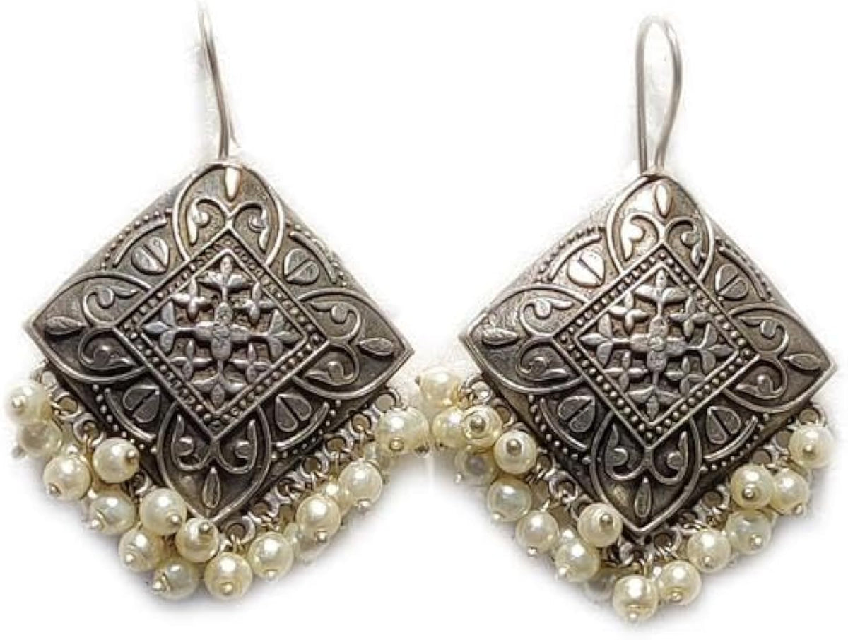 antique-silver-oxidized-tribal-earrings-famaza-couture