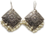 antique-silver-oxidized-tribal-earrings-famaza-couture