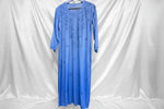 chikankari kurti tone on tone sky blue