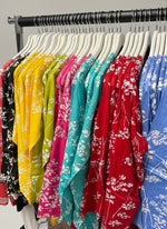 colour range of Chikankari printed short kurti with embroidery