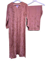 Chikankari Kurti with Palazzo Pants Set Famazacouture