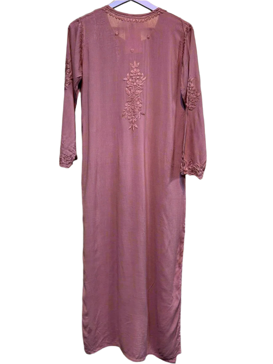 Chikankari Kurti back embroidery Famazacouture