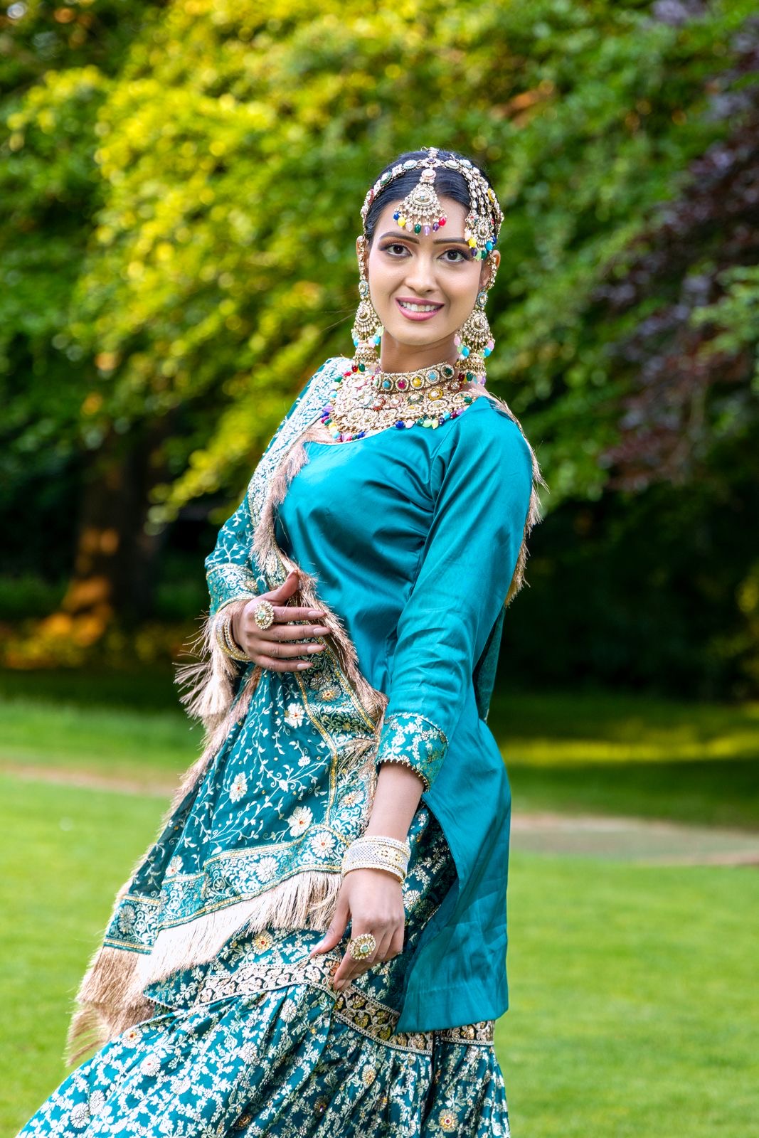 Bridal collar multicolour set