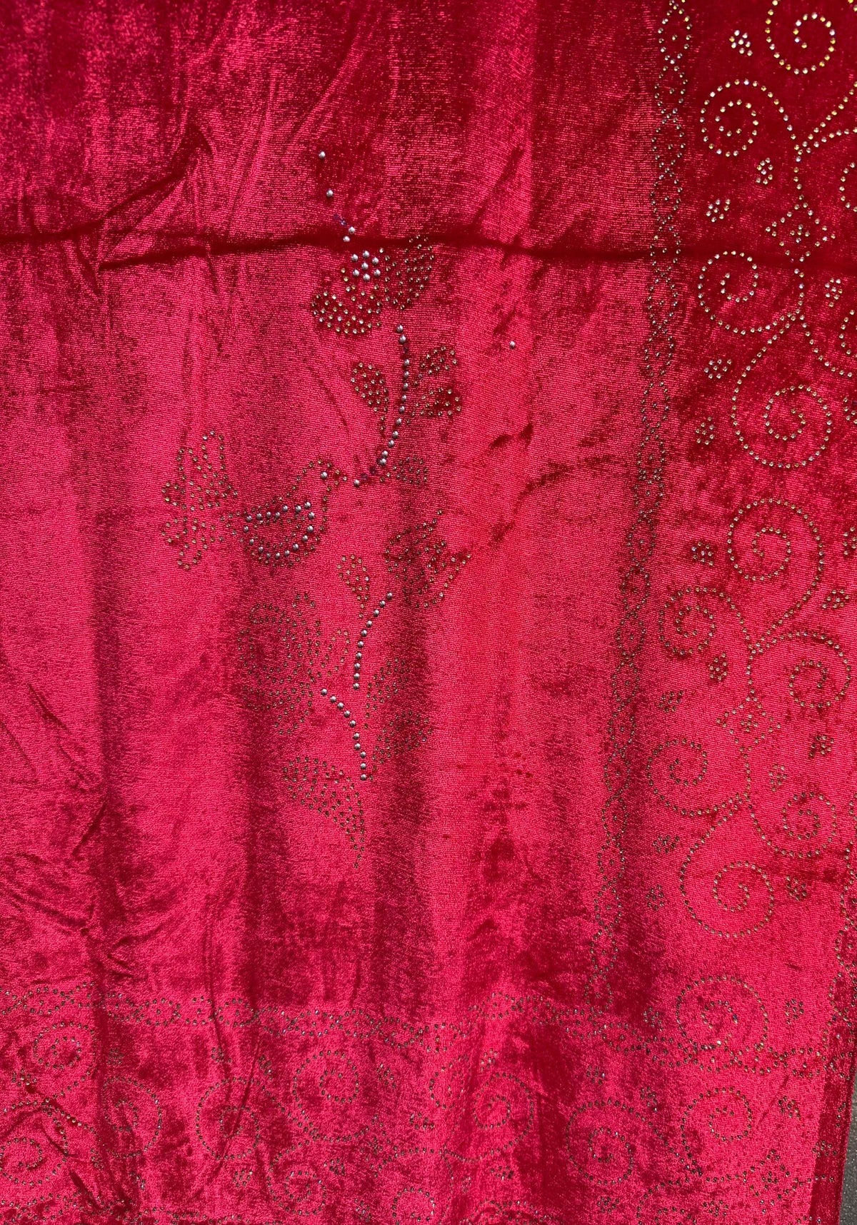 Exquisite Velvet stole with Swarovski work| Elegance for Winter – Famaza Couture