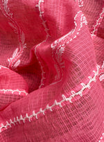 hot pink kota doriya chikankari duppata famaza couture