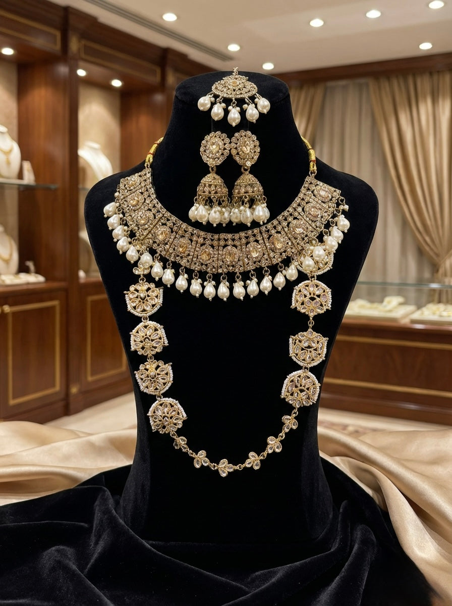 lose-up of Handmade Pearl Earrings Rose Gold - Ealing Road Jewellery Shop