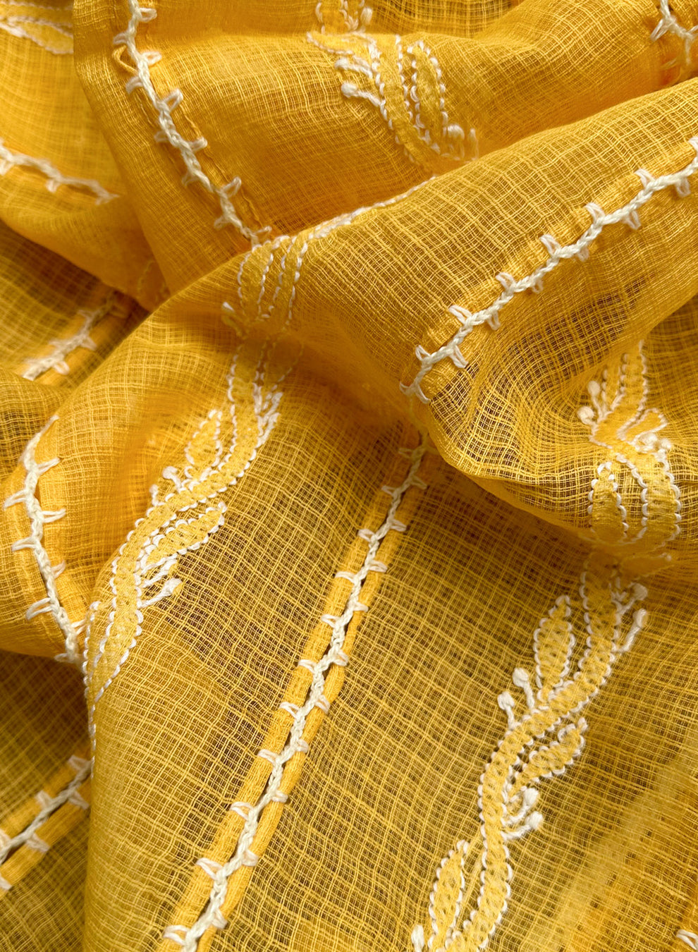 mustard duppata kota doriya close up