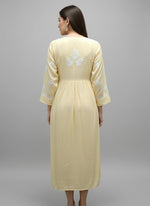 rear view of naira cut chikankari top