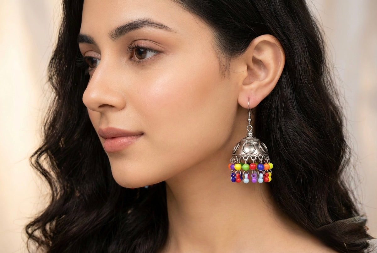 oxidised-multicolour-navratri-jhumka-famaza-couture