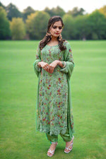 Pakistani Suit with Intricate Embroidery famaza couture