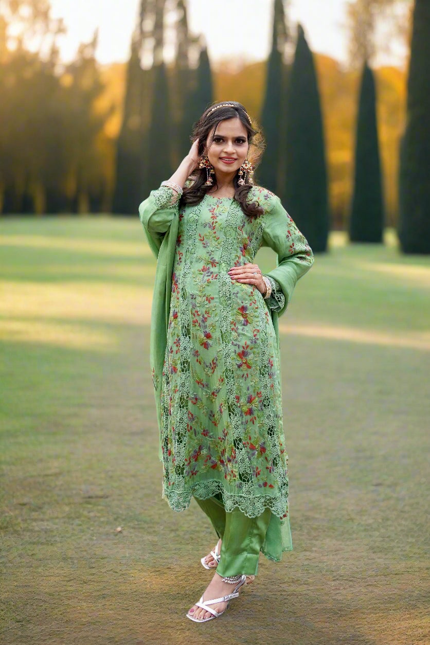 Premium Chiffon Fabric dress famaza couture