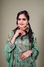 Premium EmbroideryChiffon Fabric famaza couture