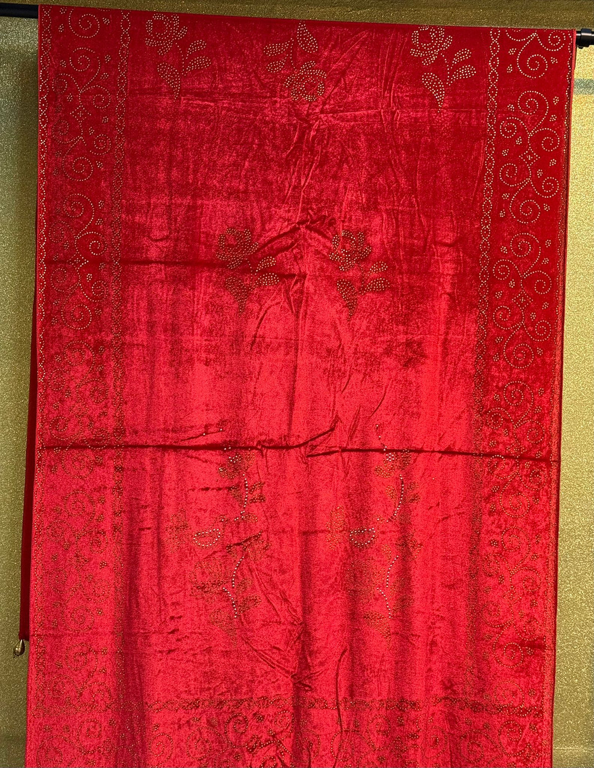 Exquisite Velvet stole with Swarovski work| Elegance for Winter – Famaza Couture