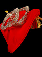 Square Cut Gold Bangles