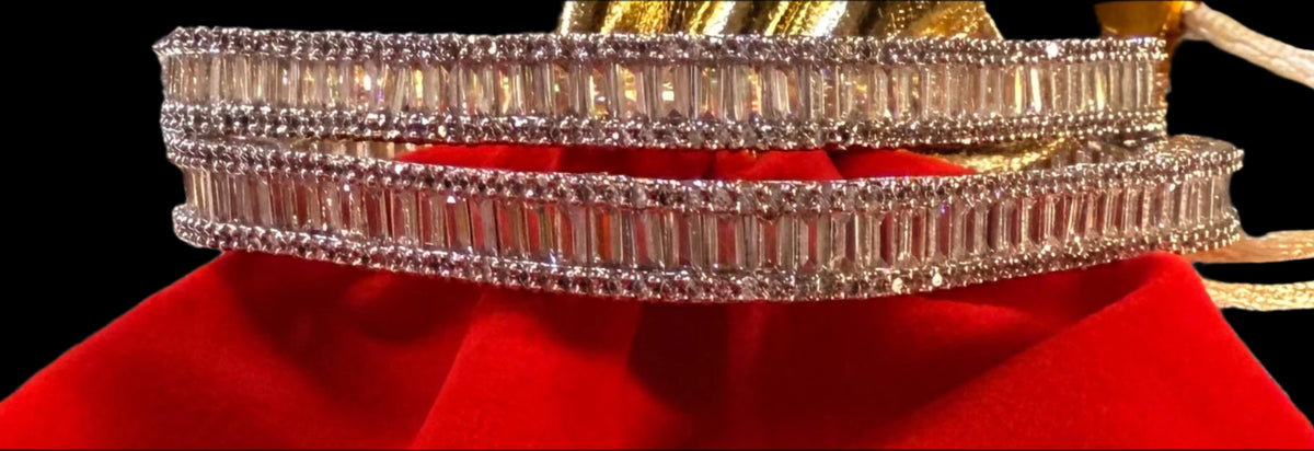 AD Bangle Square Cut Cluster famaza couture
