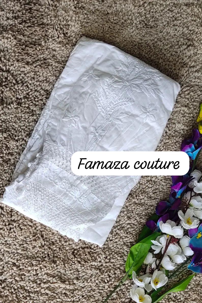 Afghani pants of chikankari