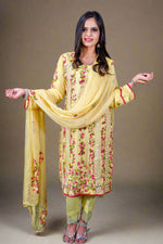 Pakistani suit set 3piece with chiffon dupatta – ethnic wedding wear famaza couture