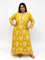 Chikankari Plus size Kurti Top | Indian Shirt for Women | Famaza Couture