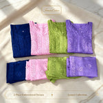 The Chandni Nazakat 3D Chikankari Modal Muslin Silk Set