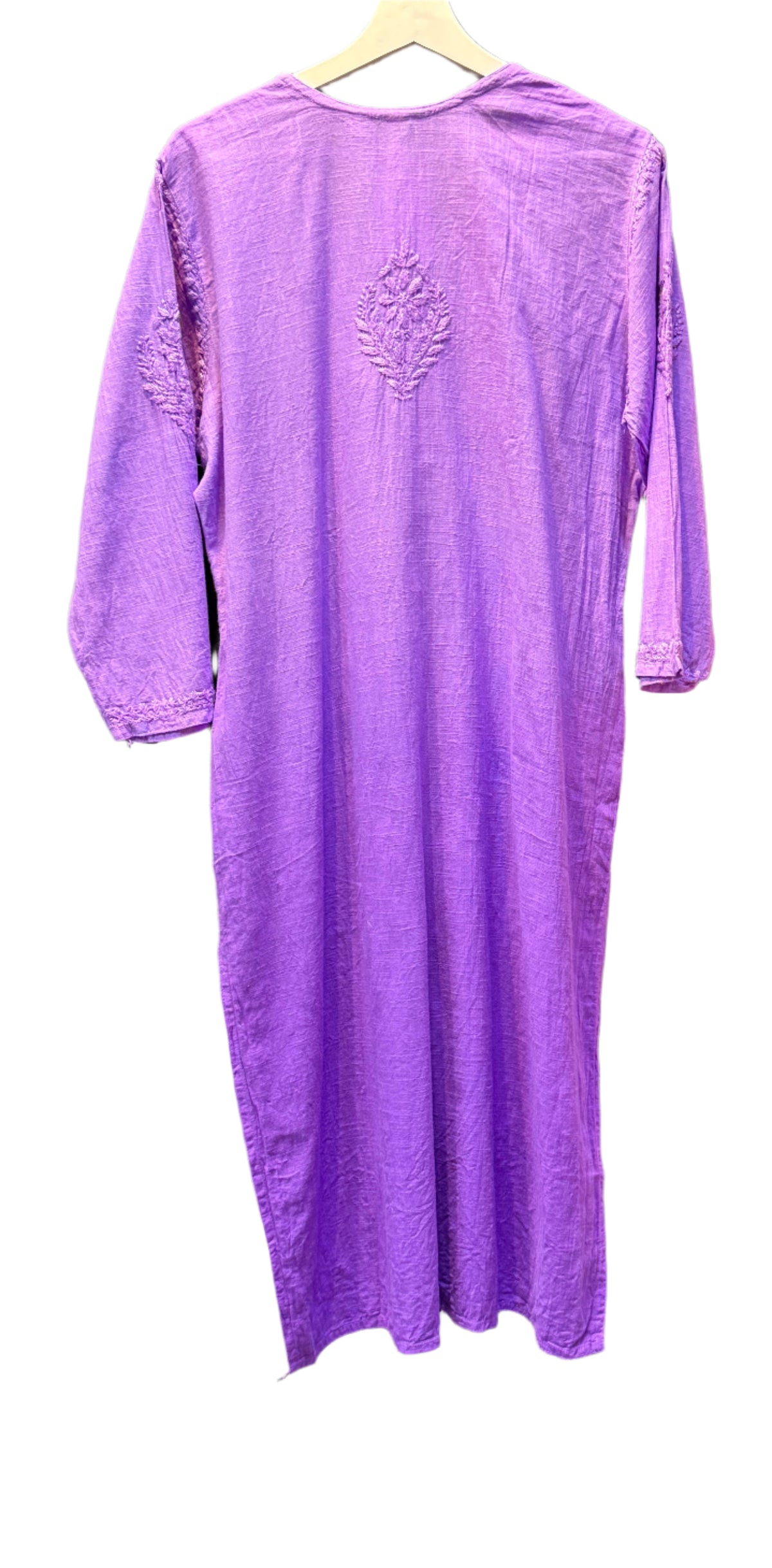 Khadi Chikankari Kurti - Famaza Couture