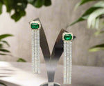 Famaza Cubic Zirconia Drop Earrings | Glamorous Statement Jewellery