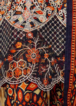 Full look of elegant Pakistani khaddar embroidered 3pc suit perfect for Eid