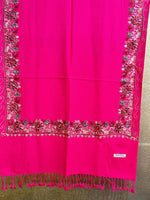 Kashmiri Embroidered Pashmina Scarf/Shawl | Luxurious Aari Work – Famaza Couture