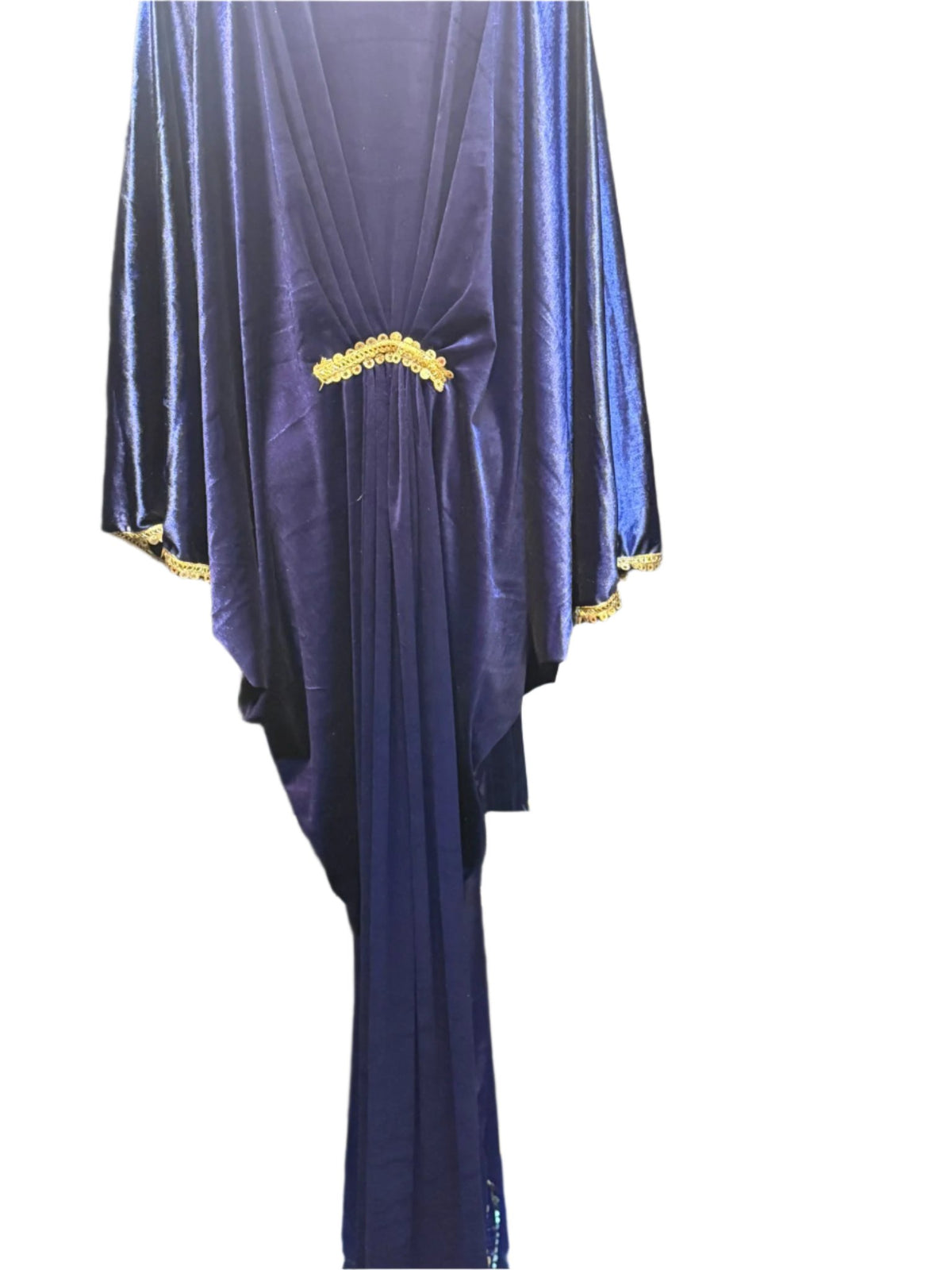 Khurshid Batwing Velvet Kaftan dress