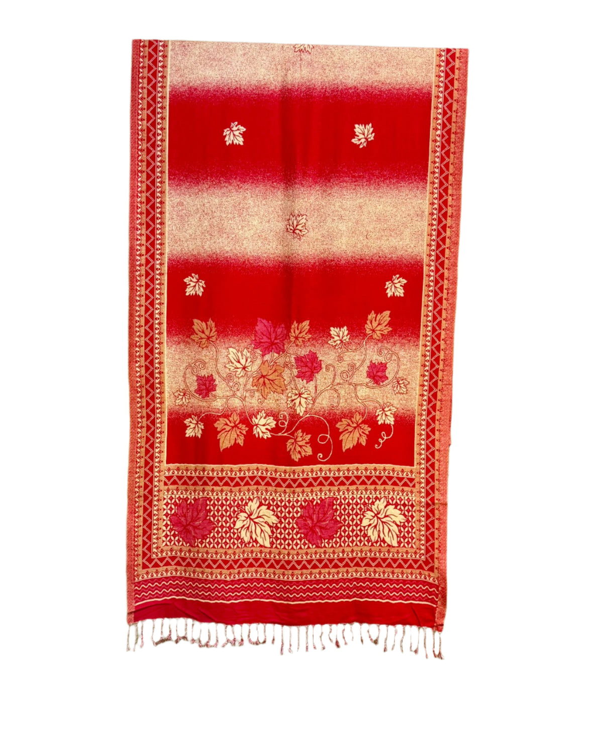 Kashmiri Woollen Weaved Scarf | Double-Sided Elegance for Winter – Famaza Couture