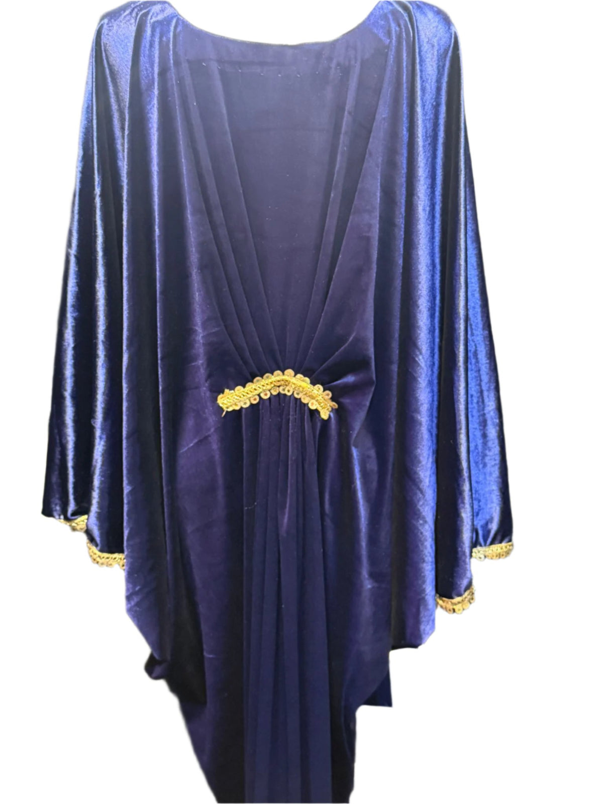 Khurshid Batwing Velvet Kaftan dress