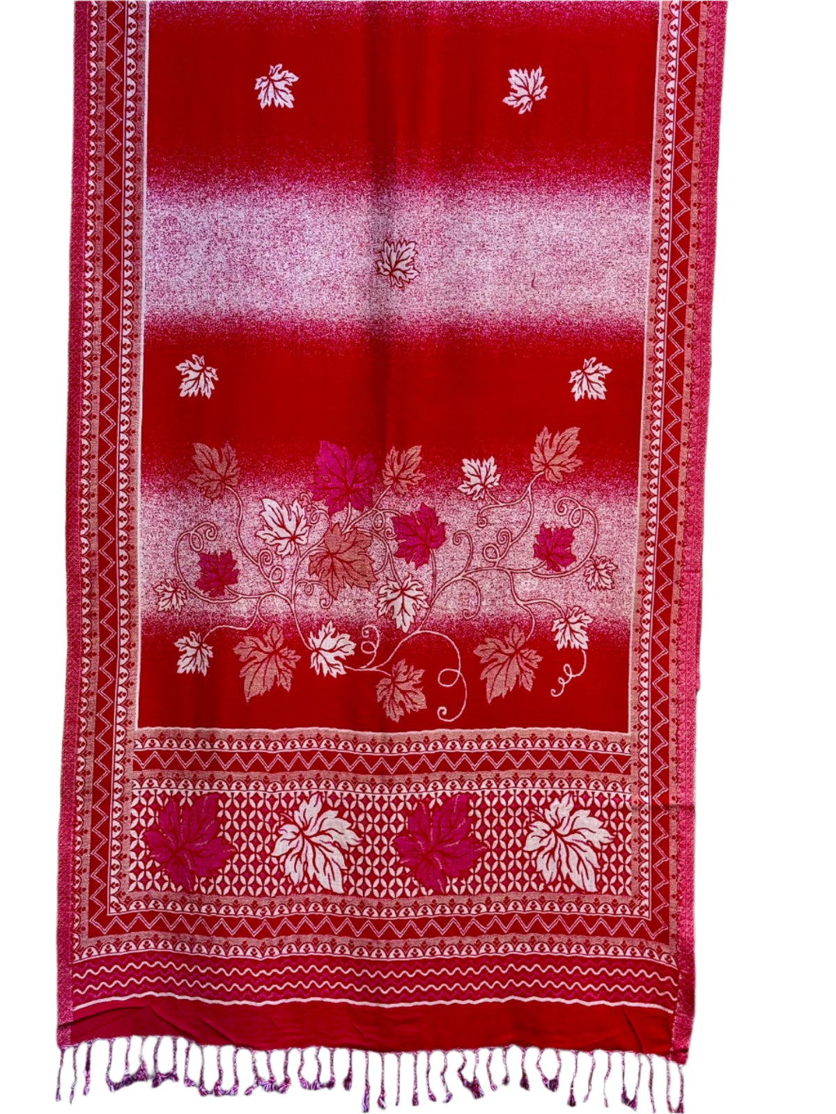 Kashmiri Woollen Weaved Scarf | Double-Sided Elegance for Winter – Famaza Couture