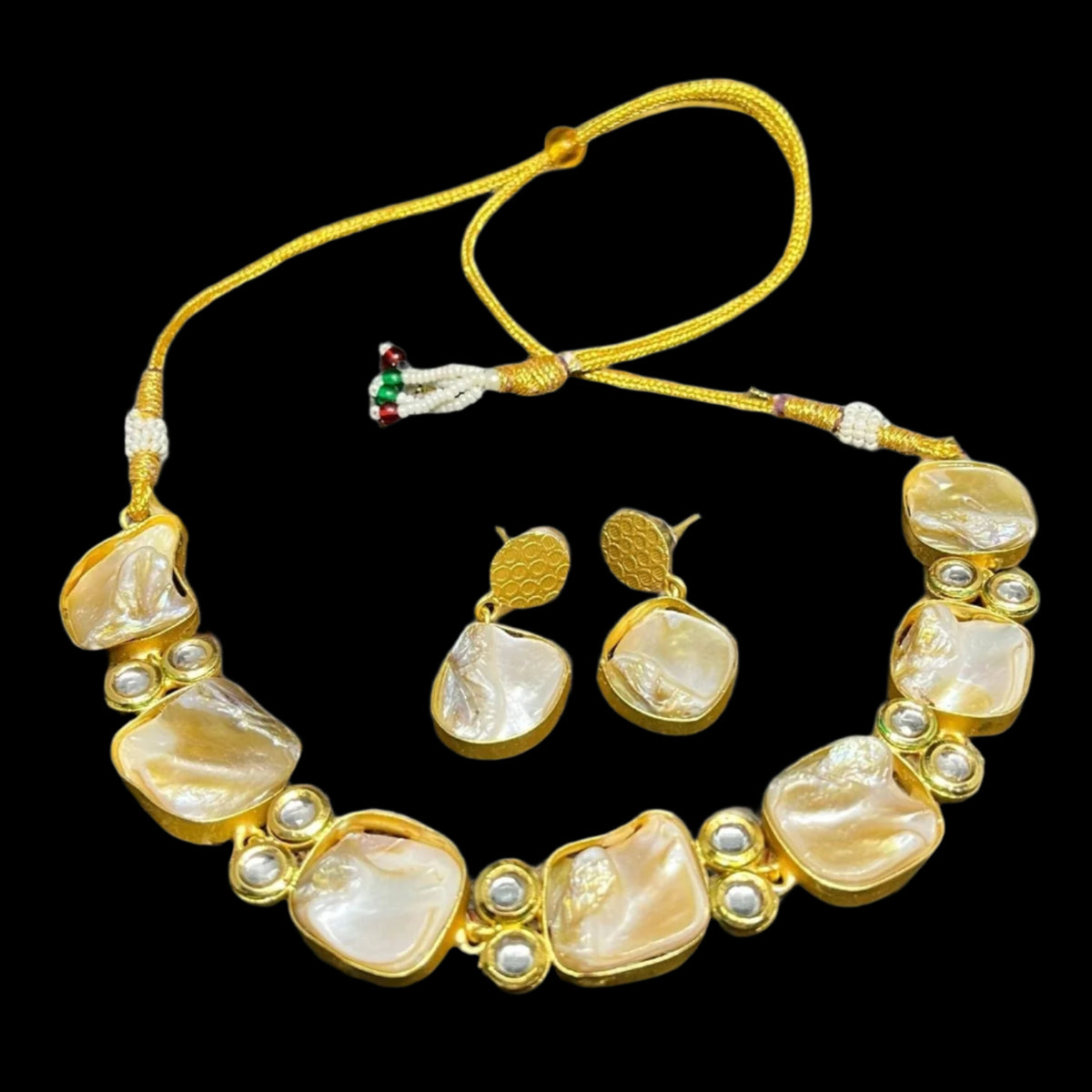 Baroque Pearl Choker necklace set | Elegant Bridal Jewellery – Famaza Couture