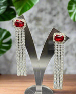 Famaza Cubic Zirconia Drop Earrings | Glamorous Statement Jewellery