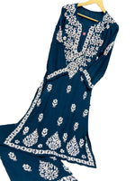 Chikankari -2Pc dress - Kurta/Shirt/Top with Trousers