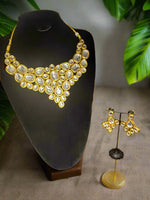 Drop & Oval Kundan Necklace set Jewellery