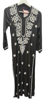 Chikankari Kurti/Shirt/Top - Modal - Ghass Patti with Booti Work